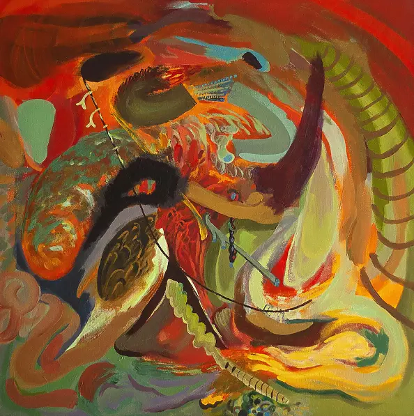 Dominika Fedko-Wójs - Dragon Abstract XV abstract series