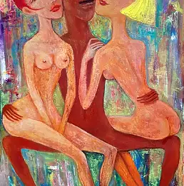 ZAKIR AHMEDOV, Traum, Ölbild - Leinwand, 50 x 70
