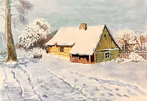 Ewa Zakrzewska - Drewniana Chata w Śniegu