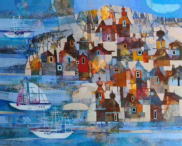 Alicja Słaboń Urbaniak - Wooden fishing village