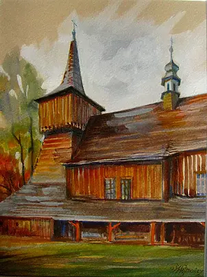 Małgorzata Wójtowicz Cichoń - The wooden church in Nidek