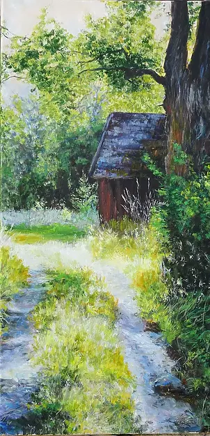   - Road to the village. August