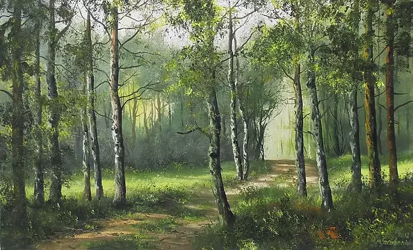 Marek Szczepaniak - Road under the birches
