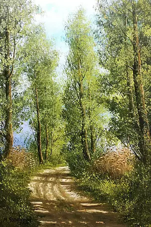 Marek Szczepaniak - Road under poplars