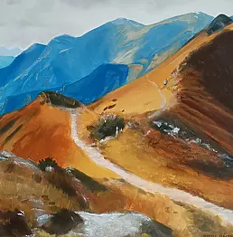 Magdalena Przeklasa Trojan - The path through the Czerwone Wierchy (Red Peaks)