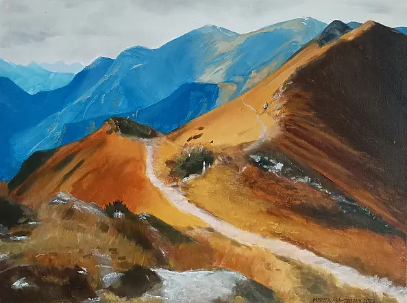 Magdalena Przeklasa Trojan - The path through the Czerwone Wierchy (Red Peaks)