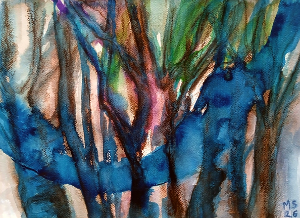 Marzena Salwowska - Trees over the river or the river over the trees