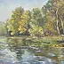 Sabina Salamon, Trees by the water, Oil painting - canvas, 60 x 40