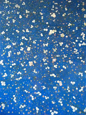   - "Pearl trees in the lights of the night"