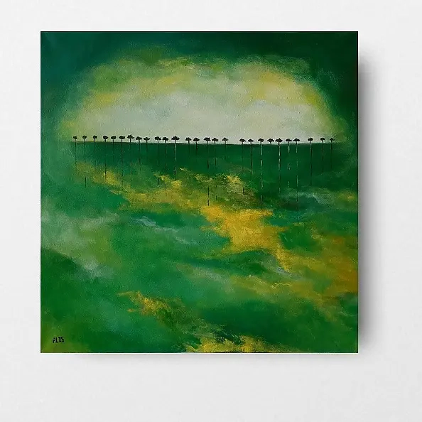 Paulina Lebida - Trees - acrylic painting 50/50 cm