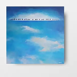 Paulina Lebida - Trees - acrylic painting, 100/100 cm format