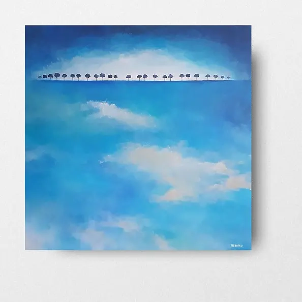 Paulina Lebida - Trees - acrylic painting, 100/100 cm format