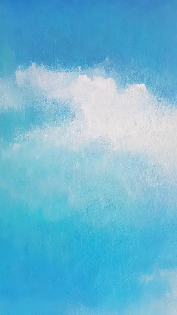 Paulina Lebida - Trees - acrylic painting, 100/100 cm format