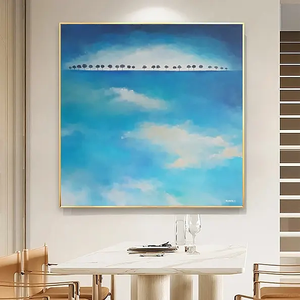 Paulina Lebida - Trees - acrylic painting, 100/100 cm format