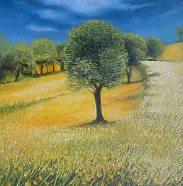 Joanna Brzostowska, Дерево 1, Акрилова картина - холст, 80 x 100