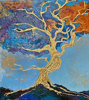 Magda Malinowska, Albero della Memoria, Impasto, Dipinto acrilico - tela, 70 x 80