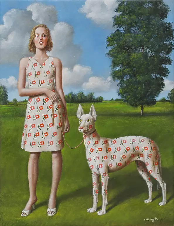 Rafał Olbiński - Duality of expression - oil painting