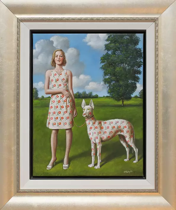 Rafał Olbiński - Duality of expression - oil painting