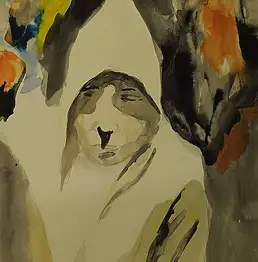 Krzysztof Bobrowski, Duch, Akwarele - papier, 50 x 70