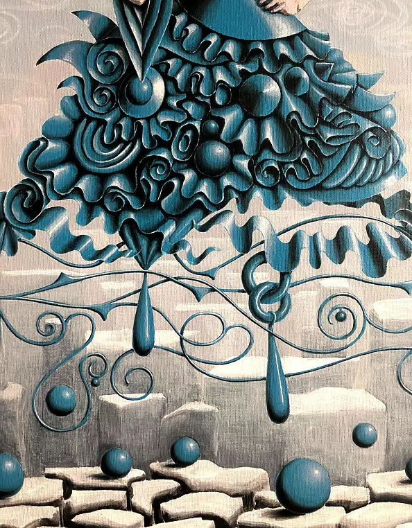 Anna Pikos - A ghost of a woman with a fan