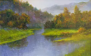 Henryk Radziszewski - Dunajec near Czchów