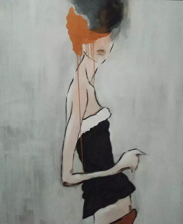 Małgorzata Gazduła - Large picture of Lady Gold mixed technique