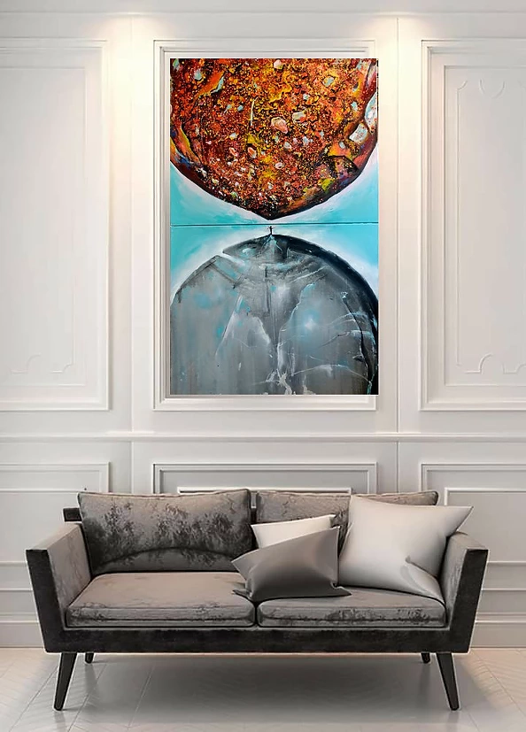 Łukasz Jankiewicz - Two Worlds - diptych