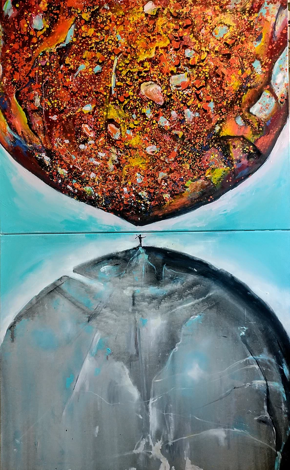 Łukasz Jankiewicz - Two Worlds - diptych