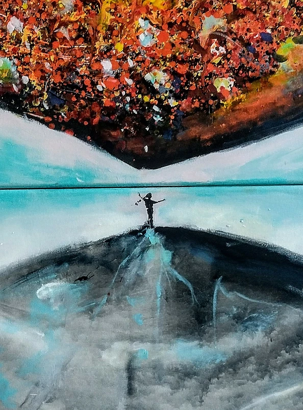 Łukasz Jankiewicz - Two Worlds - diptych