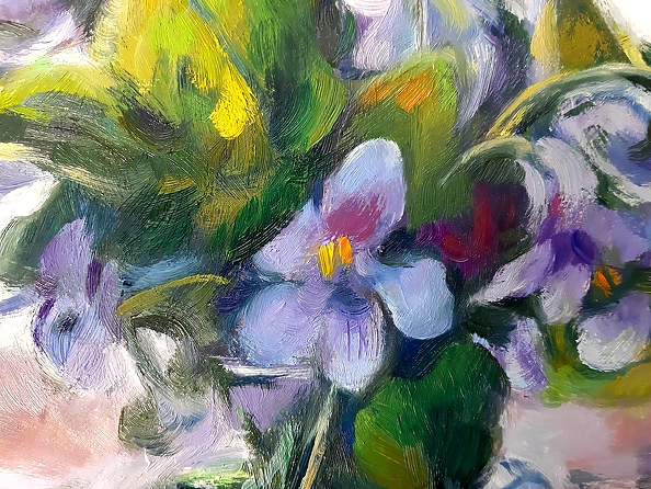 Barbara Gulbinowicz - Dwa bukiety fiołków