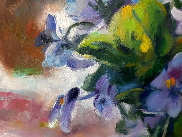 Barbara Gulbinowicz - Dwa bukiety fiołków