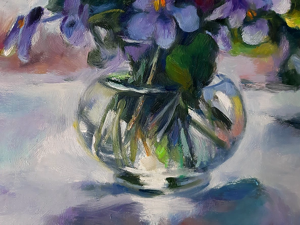 Barbara Gulbinowicz - Dwa bukiety fiołków