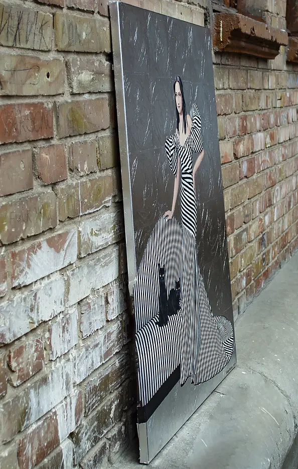 Nataliya Bagatskaya - Two black cats on the sofa