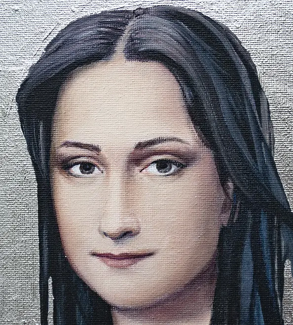 Nataliya Bagatskaya - Two black cats on the sofa