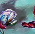 Justyna Szałamacha - "Two red and white tulip"
