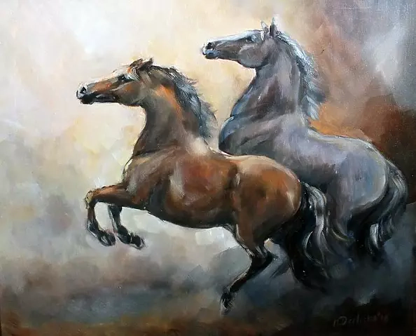 Michalina Derlicka - two horses