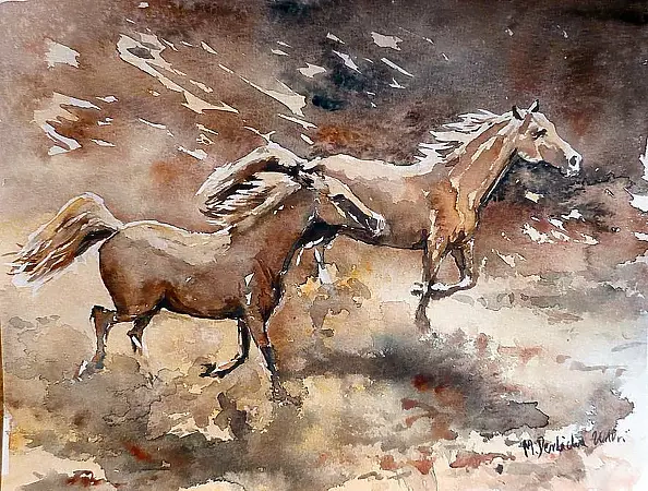 Michalina Derlicka - two horses