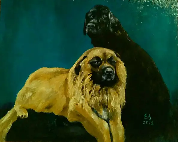 Ewa Lidia Sokołowska - Two dogs (Hektor & Max)