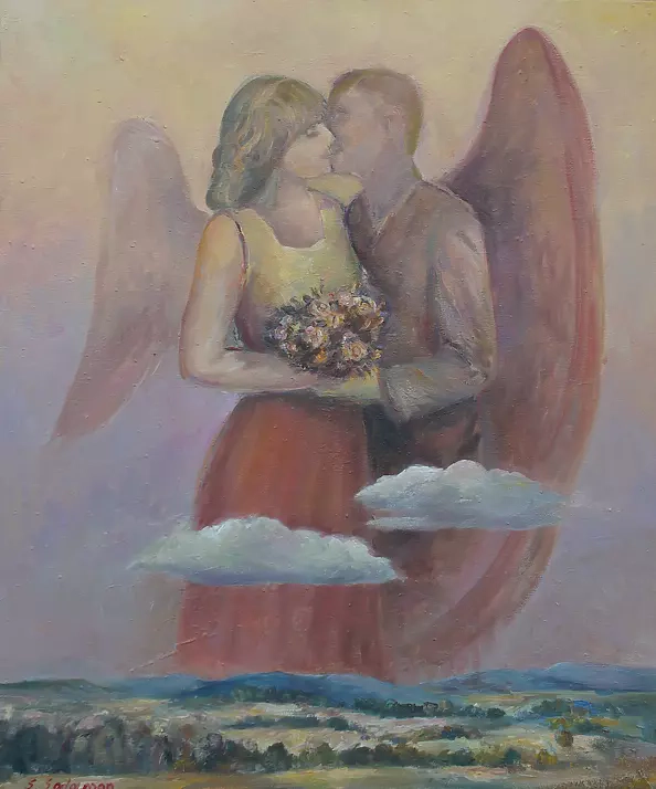 Sabina Salamon - Dwa skrzydła olej płótno 