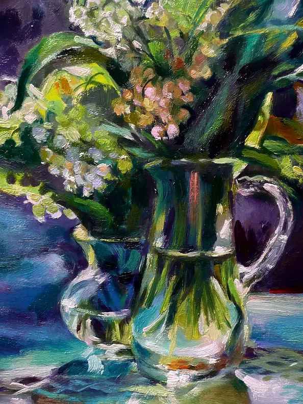 Barbara Gulbinowicz - Two vases with a lily of the valley