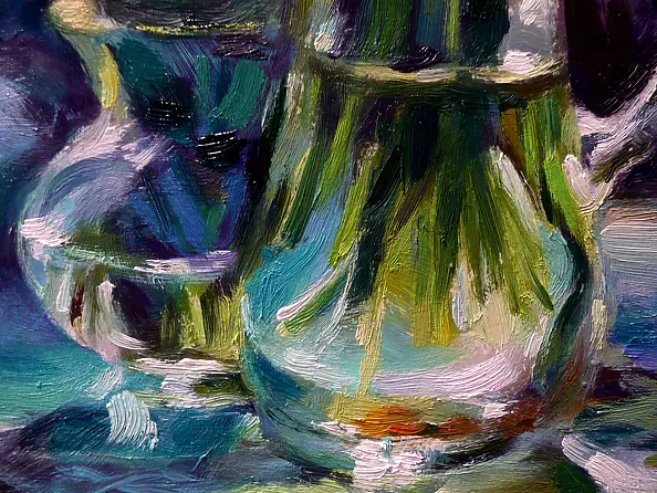 Barbara Gulbinowicz - Two vases with a lily of the valley