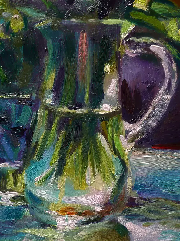 Barbara Gulbinowicz - Two vases with a lily of the valley