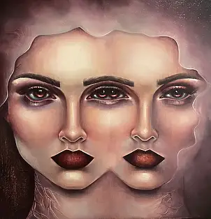Agnieszkowa Art, Dwie Strony Ciszy, Obraz olejny - , 50 x 50