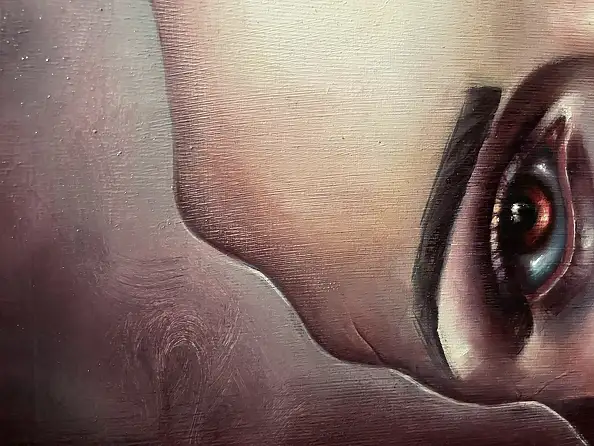 Agnieszkowa Art, Dwie Strony Ciszy, Obraz olejny - , 50 x 50