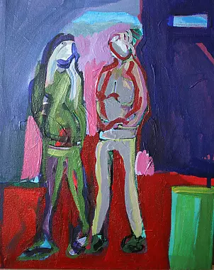 Mariola Paulina Żylińska Jestadt - Two women, one pregnant.