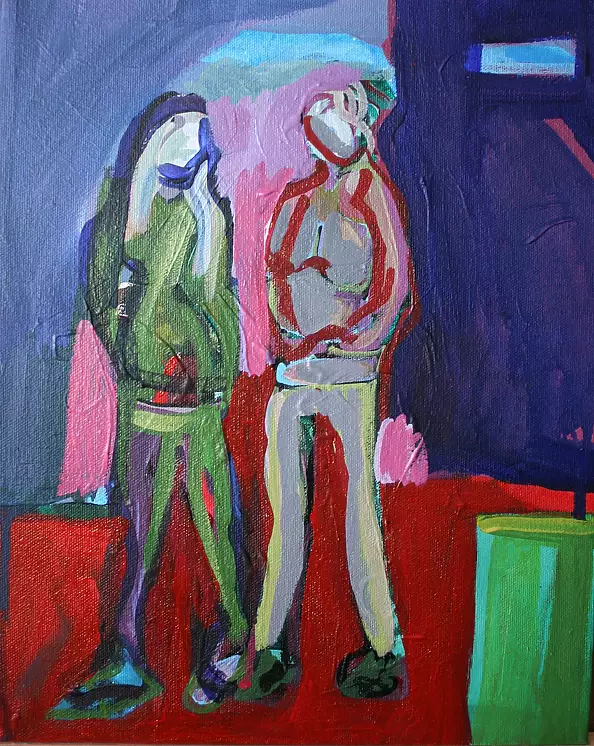 Mariola Paulina Żylińska Jestadt - Two women, one pregnant.