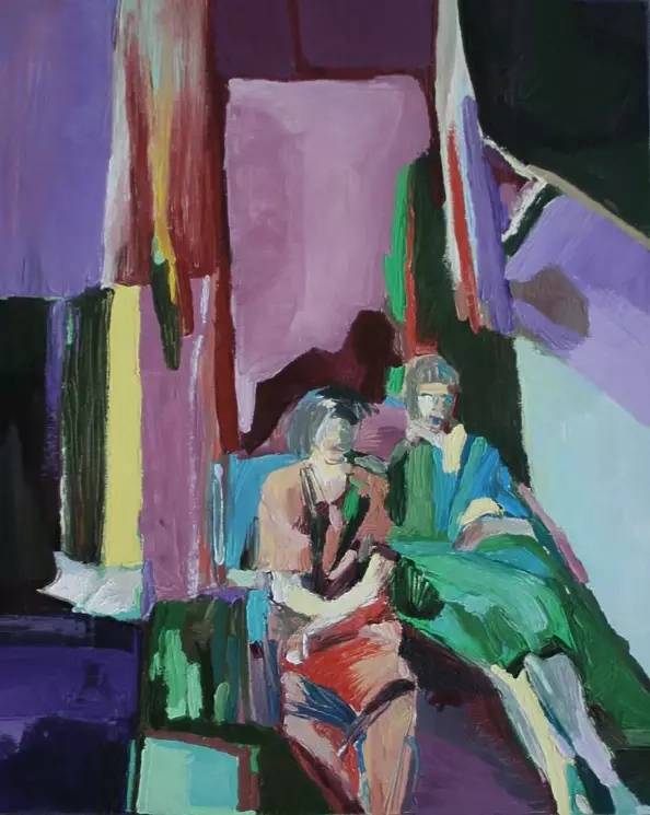 Mariola Paulina Żylińska Jestadt - Dwie kobiety w fioletach