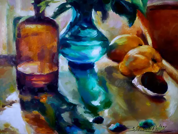 Barbara Gulbinowicz - Two quinces and a fig