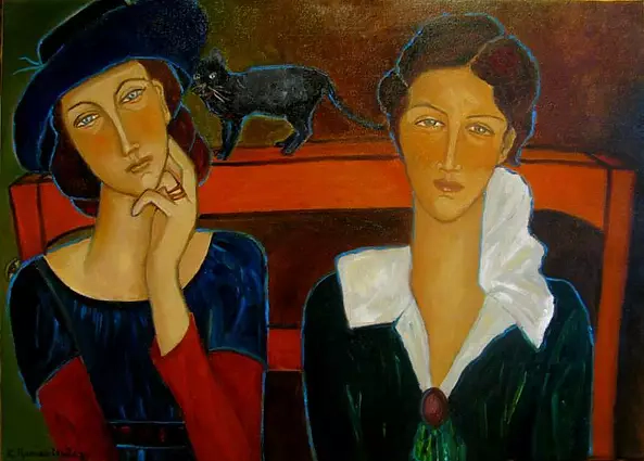 Krystyna Ruminkiewicz - Two of the cat