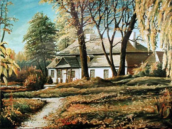 Mirosław Kowzanowicz - Manor house in autumn